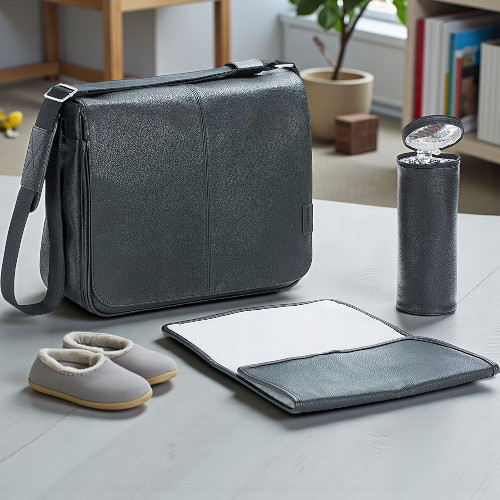 Laessig Tender Toby Bag Wickeltasche fuer Vaeter aus Kunstleder mit grosser Klappe vielen Innenfaechern Wickelunterlage isoliertem Flaschenhalter und Kinderwagenbefestigung als elegante Schultertasche erhaeltlich im Babyladen Erlangen https://www.babyladen-erlangen.de/shop/laessig-tender-toby-bag-wickeltasche-vaeter